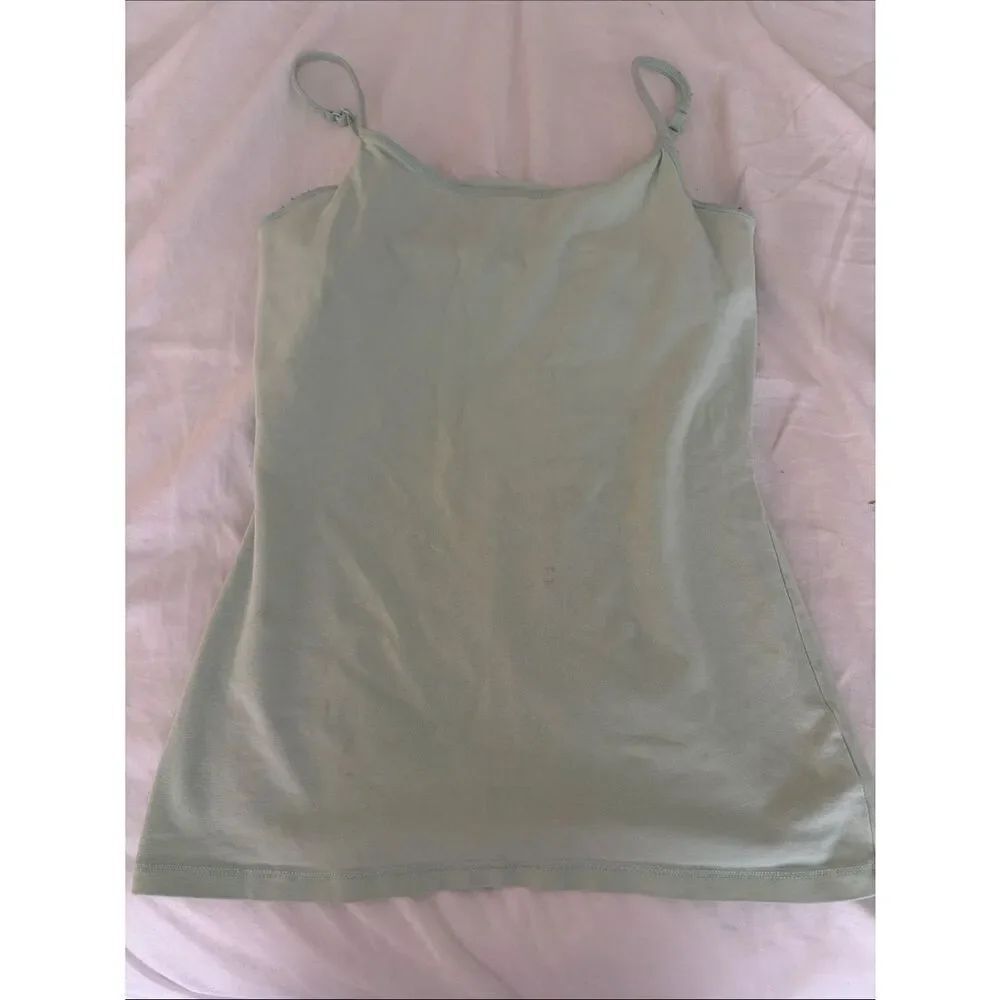 Express sz S Women's Lightweight Mint Green Cami bra shelf Tank Top
